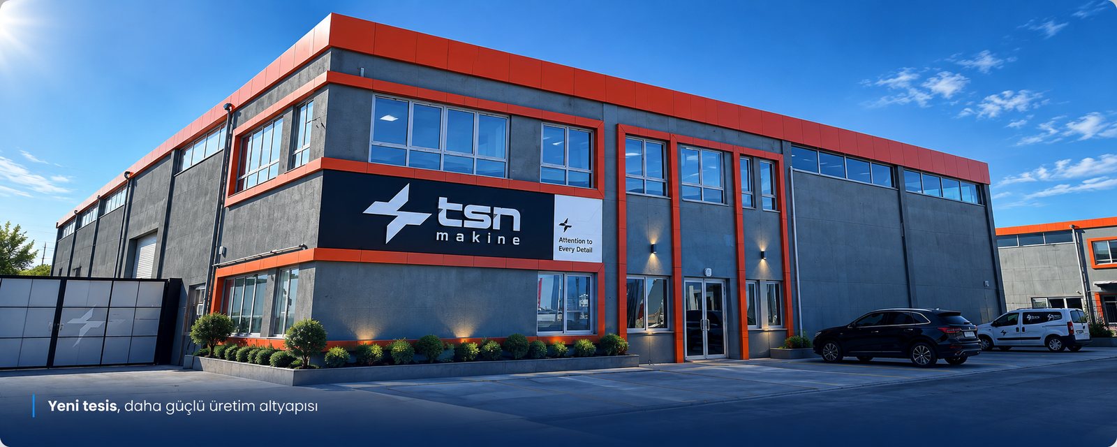 TSN Makine yeni üretim tesisi — daha güçlü üretim altyapısı
